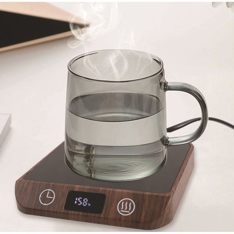 New Constant Milk Coffee Heater Six-Level Temperature Adjustment Timer Intelligent Heating Coaster 70 Degrees_voghion.com