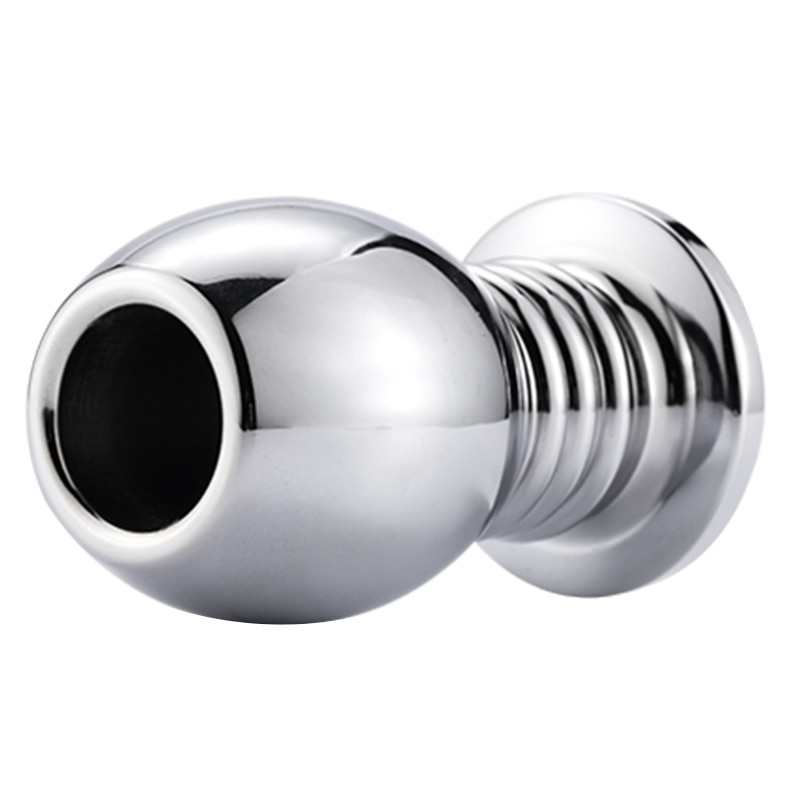 Metal Anal Large Beads Butt Plug Prostate Massager Douche Enema Syringe Head Tip Cleaner Hollow Anus Sex T_voghion.com