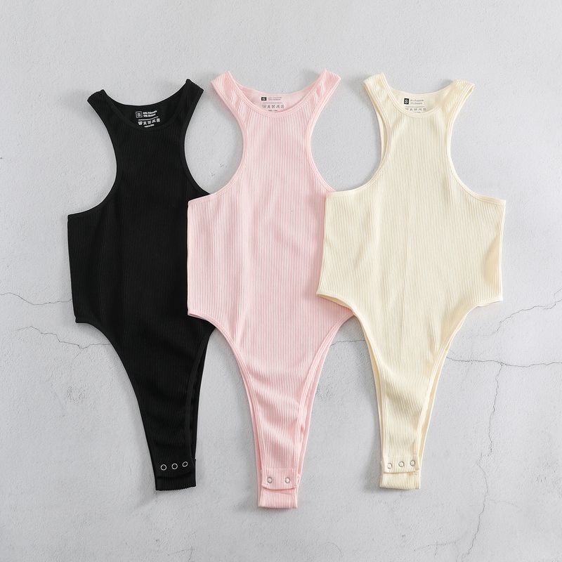 Yoga fileté en forme de I gilet une pièce slips serrés sous-vêtements Yoga Shapewear vêtements de Yoga Sexy_voghion.com