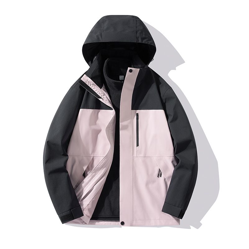 Brand Same Style And Women, 3-in-1 Down Fleece Liner, Outdoor Windproof Waterproof Warm Hiking Jacket For Men_voghion.com
