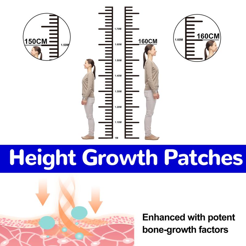 EELHOE Körpersanfte Massage Höhenwachstumshilfe Fußpflegepflaster_voghion.com