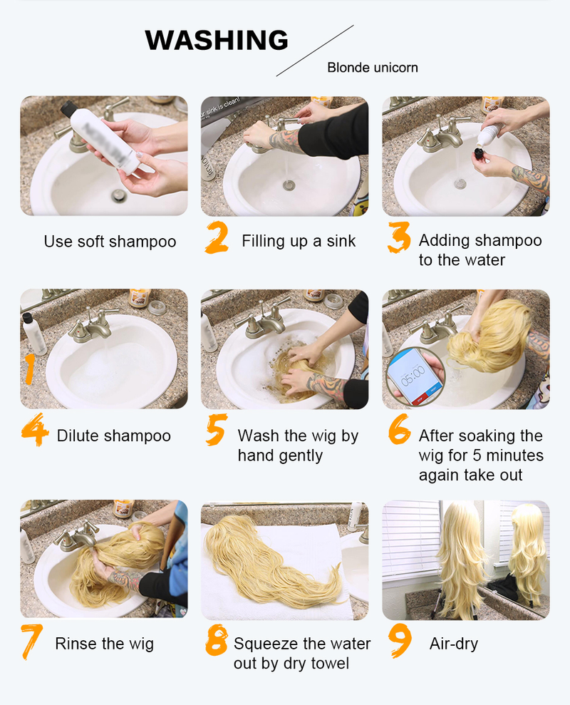 Gemischte goldene, schwarze und braune synthetische gewellte Bob-Perücke mit Pony, kurze, lockige Perücken für Frauen, hitzebeständig, für Cosplay-Partys, natürliches Haar_voghion.com