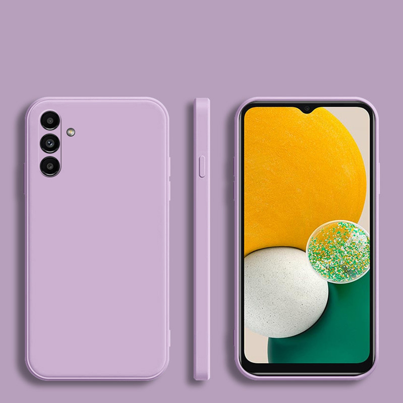 Zachte Siliconen Vierkante Frame Case voor Samsung Galaxy A14 A34 A54 A13 F13 A04 A04E 4G 5G coque Camera Beschermende Back Cover_voghion.com