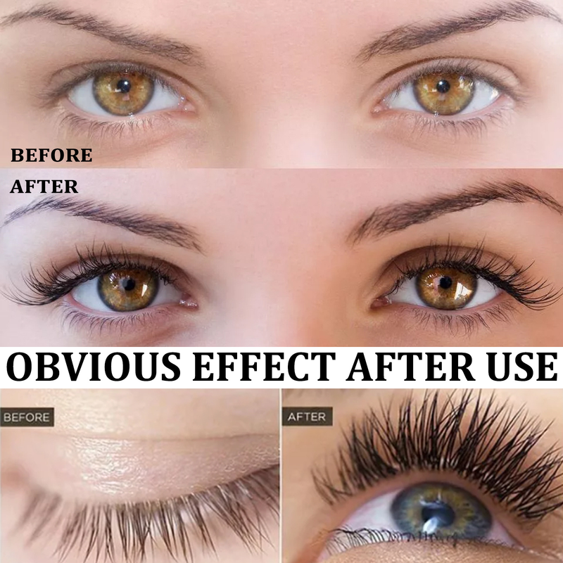 Eelhoe black curly eyelashes, eyebrows, natural beauty, solution: moisturizing, traceless, slender eyelash solution_voghion.com