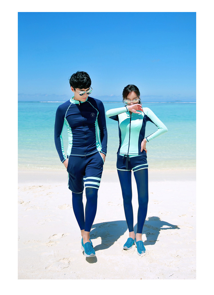 Ropa familiar Traje de baño familiar CuHK pantalones de manga larga para niños traje de neopreno para parejas niños y niñas protector solar separado ropa de medusas de secado rápido_voghion.com