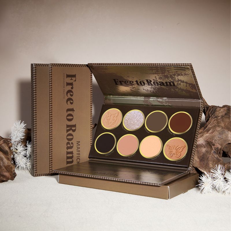 Lidschatten-Make-up, alles auf Englisch, MAFFICK Free Roaming, 8-Farben-Lidschatten-Palette, matt, Perlglanz-Make-up, Kosmetik_voghion.com