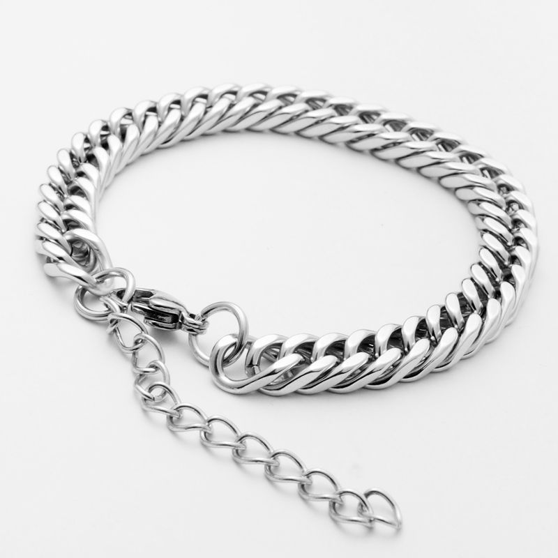 Anello da uomo in acciaio al titanio, autodifesa hip hop, gioiello con personalità, bracciale da uomo con osso di drago cubano alla moda_voghion.com