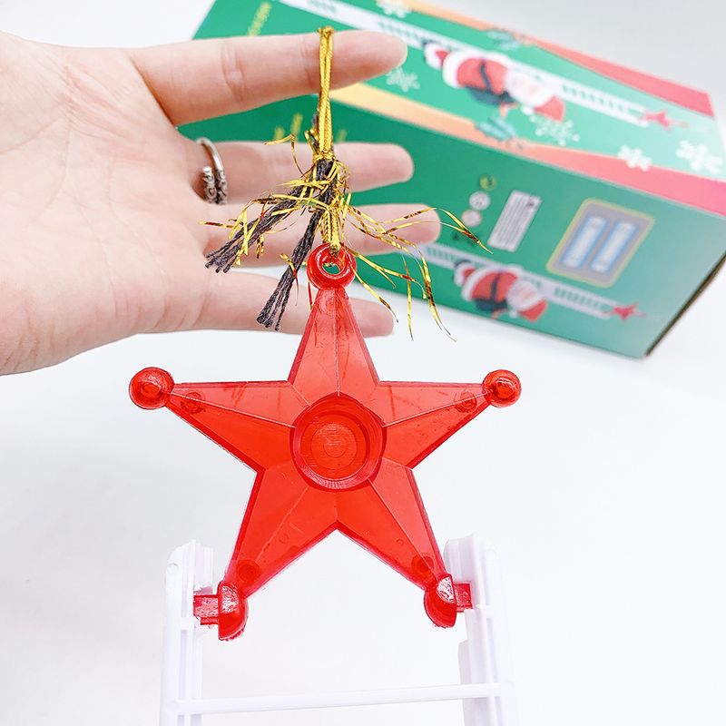 Juguete eléctrico navideño de fibra óptica para escalar con Papá Noel y trasero móvil: decoración navideña divertida para niños y escaparate festivo._voghion.com