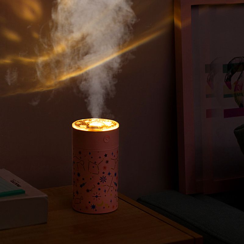 Umidificatore a proiezione di stelle galattiche – Diffusore di aromaterapia alimentato tramite USB con 3 pellicole stellari intercambiabili, serbatoio da 250 ml e LED a 7 colori | Ultra silenzioso_voghion.com