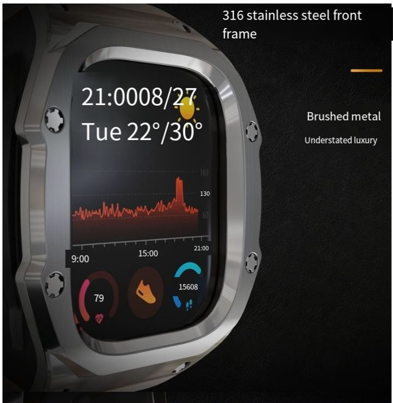 Aple iWatch Ultra univerzális 49MM fém leejtésálló óravédelemhez_voghion.com