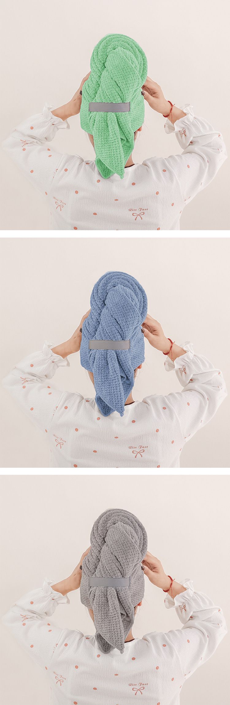Toalha de banho extra grande de lã coral – Touca de banho ultramacia e de secagem rápida para mulheres e homens, ajuste seguro (padrão abacaxi 60x105 cm)_voghion.com