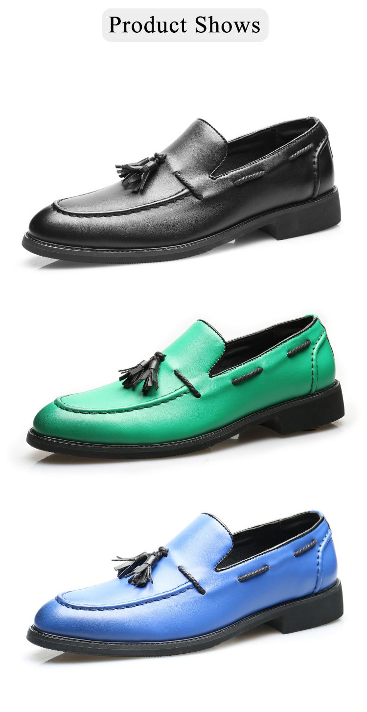 Herrenmode Quaste Weiche Mokassins Herren Echtleder Casual Loafers Outdoor Driving Flats Schuhe_voghion.com