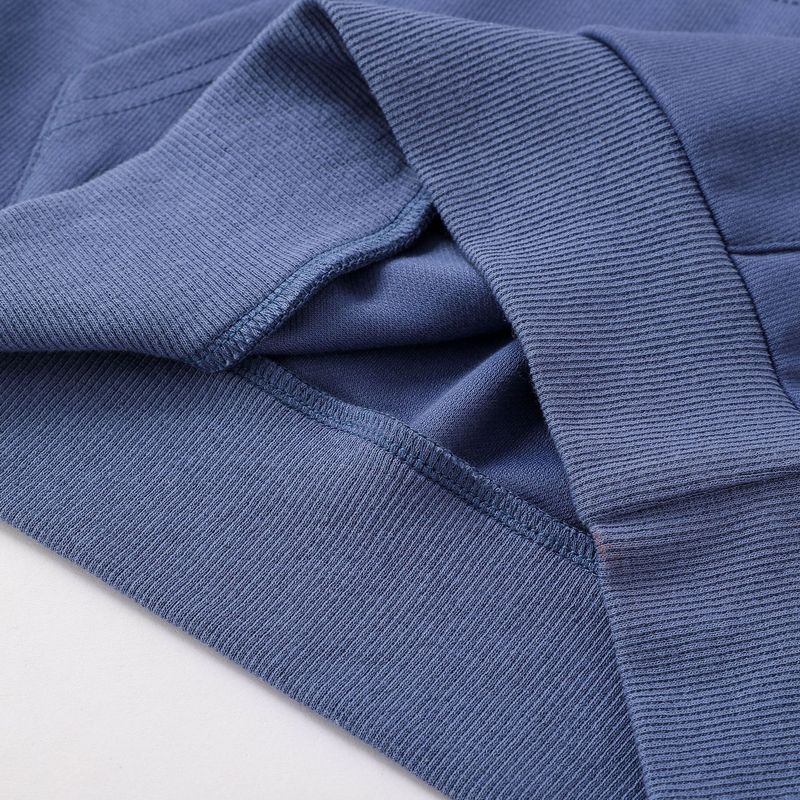 Mother & Kids Autumn New Children's Clothing Medium And Large Children's Letter Print Blue Sweatshirt Small Order Wholesale_voghion.com