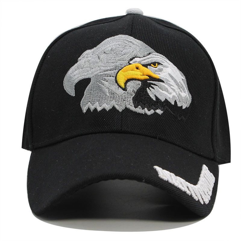 Eagle Embroidered Fashion Baseball Casual Versatile Duck Tongue Sunshade Hat_voghion.com