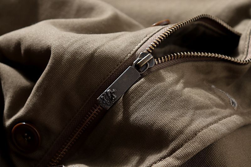 Herren-Baumwolljacke mit Fleecefutter, dick, 2025, neuer Stil, Kapuzenmantel, dicke Version, Herbst/Winter, Baumwollmantel mit Shearling-Futter, American Vintage_voghion.com