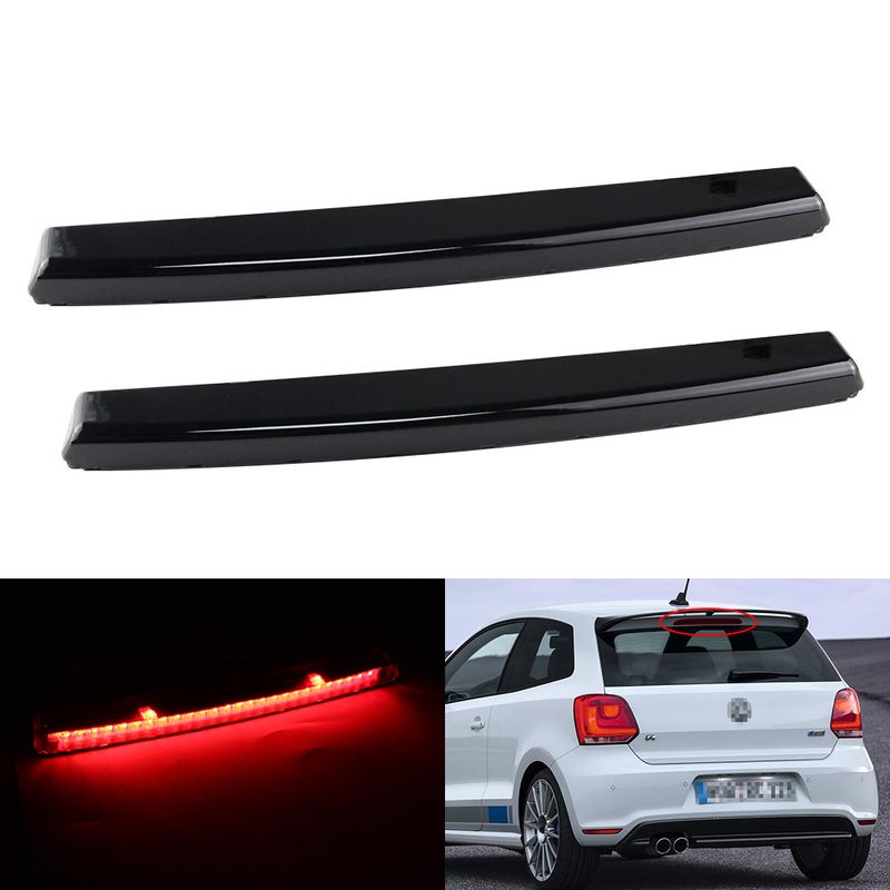 Red Lens Rear Tail High Mount LED Third Brake Stop Light 1K8945087D 1K6945097F Fit For VW Scirocco Golf 5 Polo 9N Passat_voghion.com