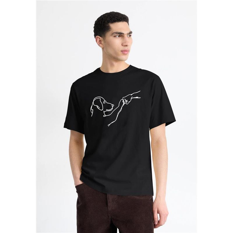 T-shirt imprimé dinosaure cactus 100 % coton pour homme, haut d'été surdimensionné et décontracté_voghion.com