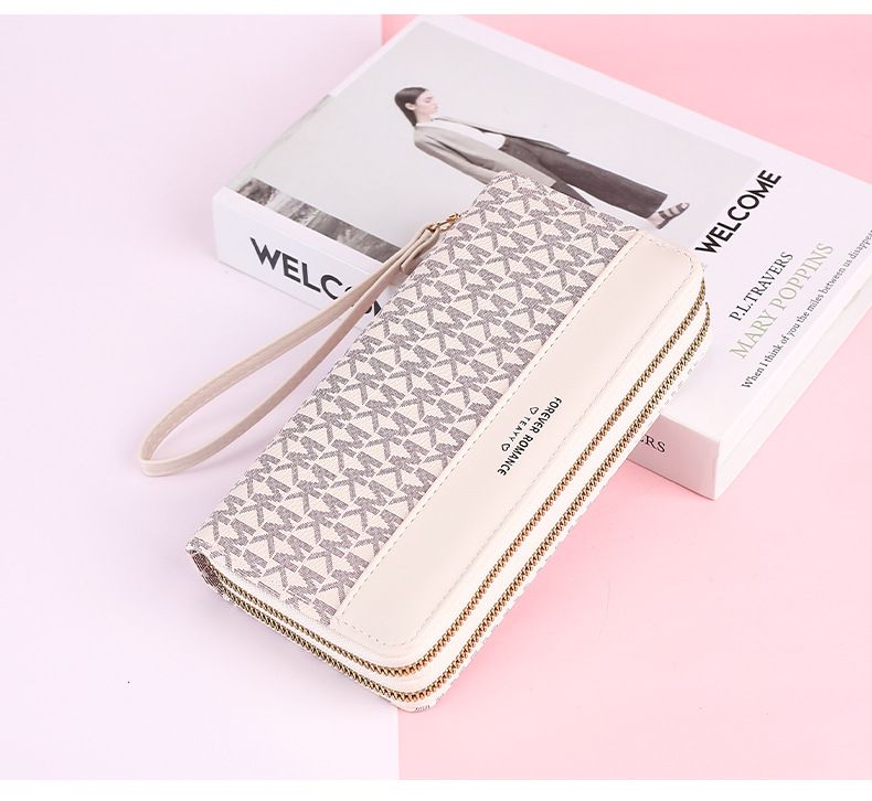 Purse Wallet Clutch Bag Purse Long Women's Simple Stylish Zipper Bag Hand Hold Bag Large Capacity Wallet Women's Purse_voghion.com