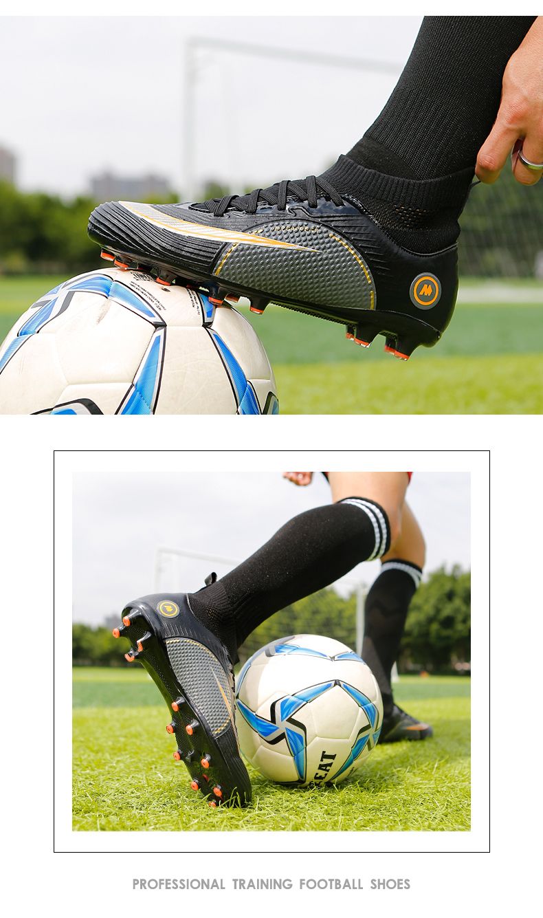 Männer Atmungsaktive Hohe Knöchel Ultraleicht Fußball Schuhe Training Fußball Stiefel Professionelle_voghion.com