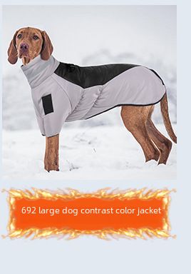 New dog clothes autumn and winter reflective waterproof puppy clothes thickened dog four-legged pet cotton-padded jacket wholesale_voghion.com