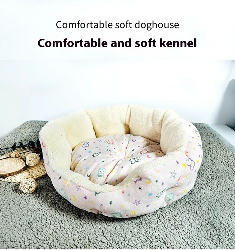 Kann als Nest für alle Jahreszeiten verwendet werden, als wärmendes Winternest, dickes Katzennest, Haustiermatte für Hunde_voghion.com