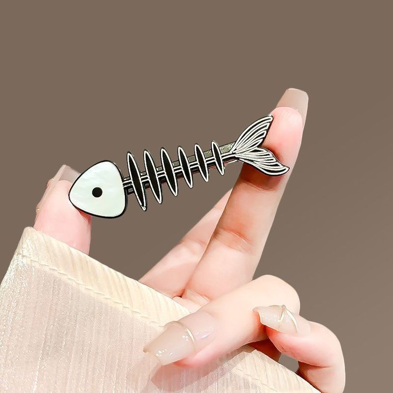 Stile di design ~ Donna a lisca di pesce, nuova ed elegante forcina coreana, fermaglio laterale femminile per frangia e capelli fini_voghion.com