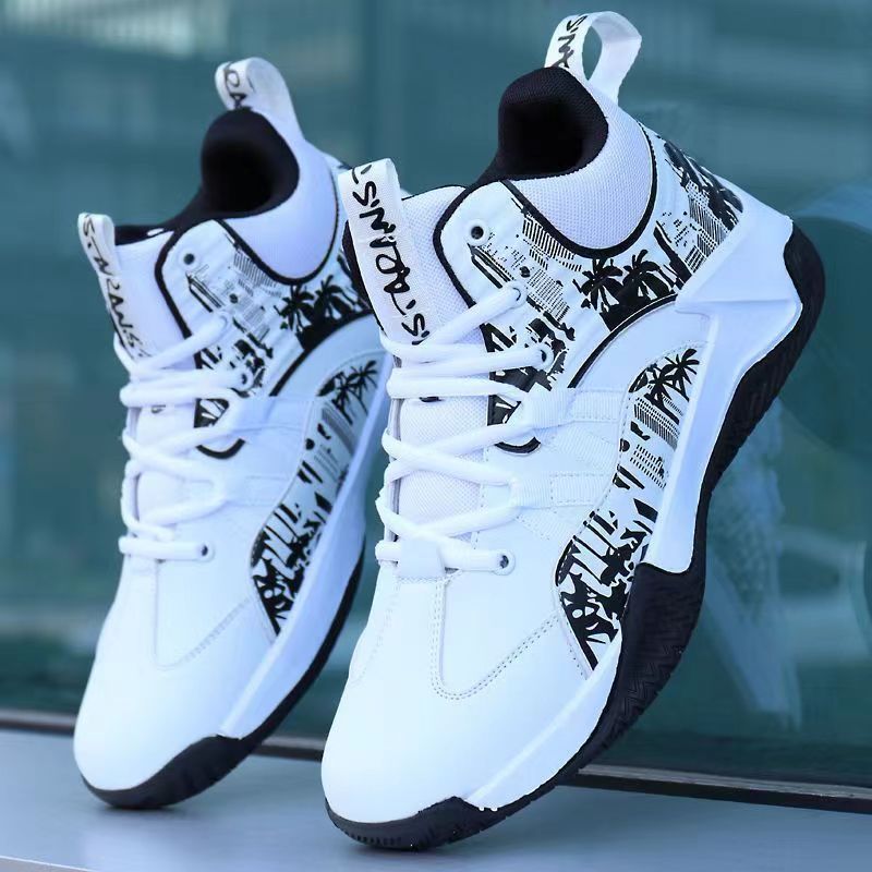 Nuove scarpe da skate alla moda con attrito e impermeabili in pelle da uomo, con tomaia alta_voghion.com