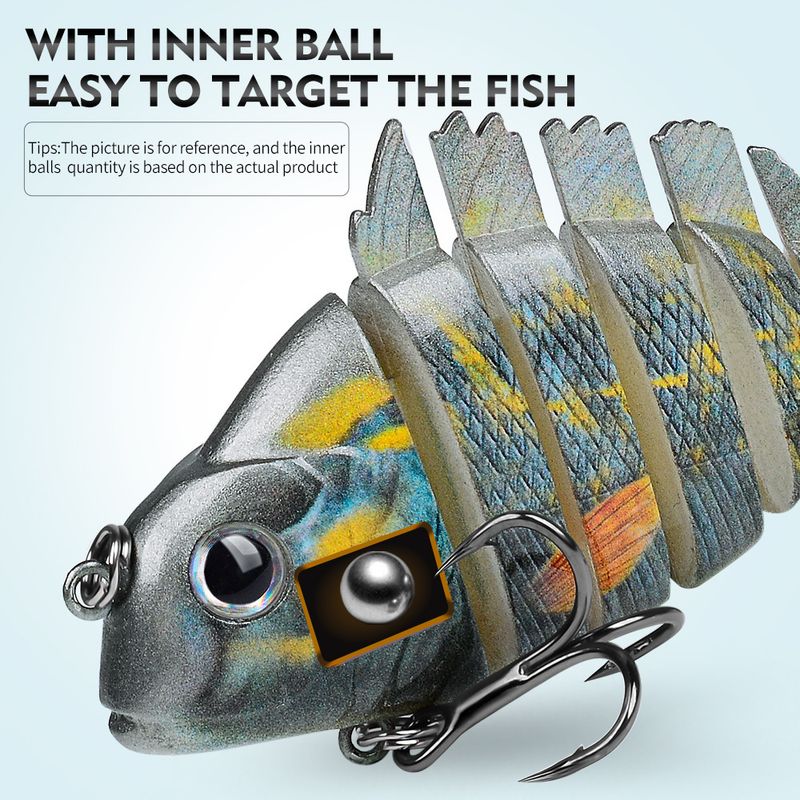 6-teiliger mehrteiliger Fisch-Seefischen mit Spinner-Pailletten, 9 cm, 24,6 g, Bass-Köder_voghion.com