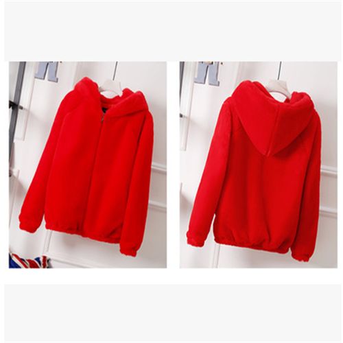 Cappotto in pelliccia di visone e pelliccia di volpe, caldo e alla moda, da donna_voghion.com