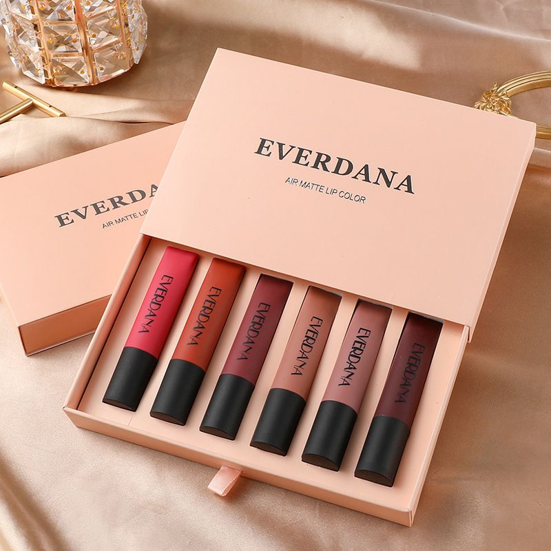 Velvet Matte Box Liquid Lipstick Long lasting Moisturizing, Not Easy to Stain Cup Fading Waterproof Lip Gloss_voghion.com