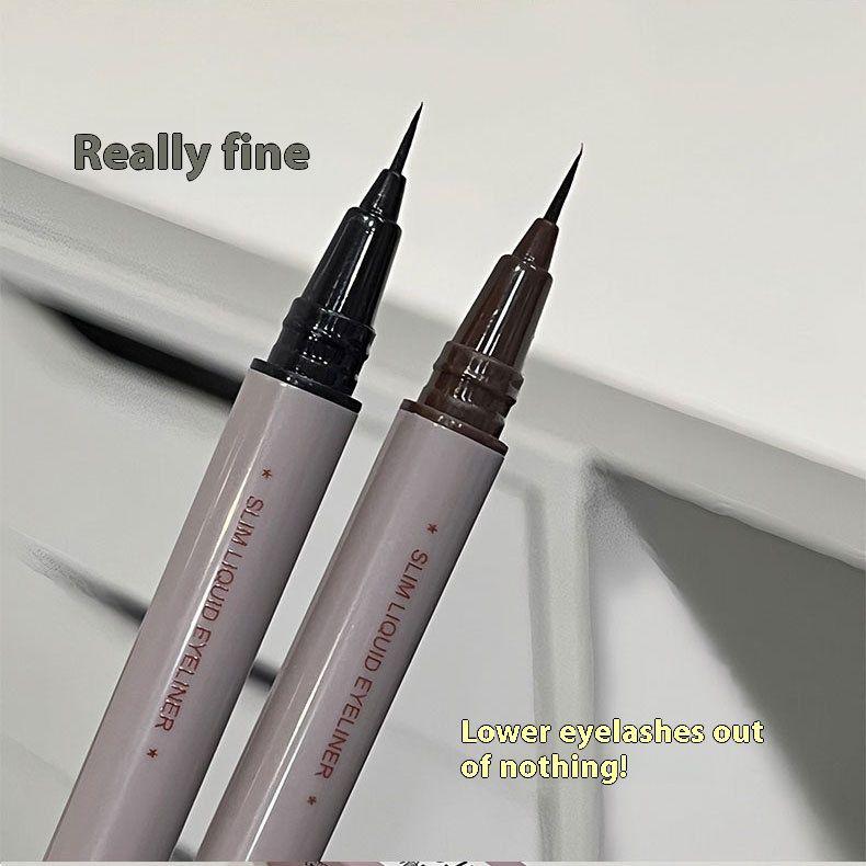 Glatter Eyeliner-Flüssigstift, wasserfest, schweißresistent, schnelltrocknend, langlebig, extrem feiner Eyeliner-Flüssigstift_voghion.com