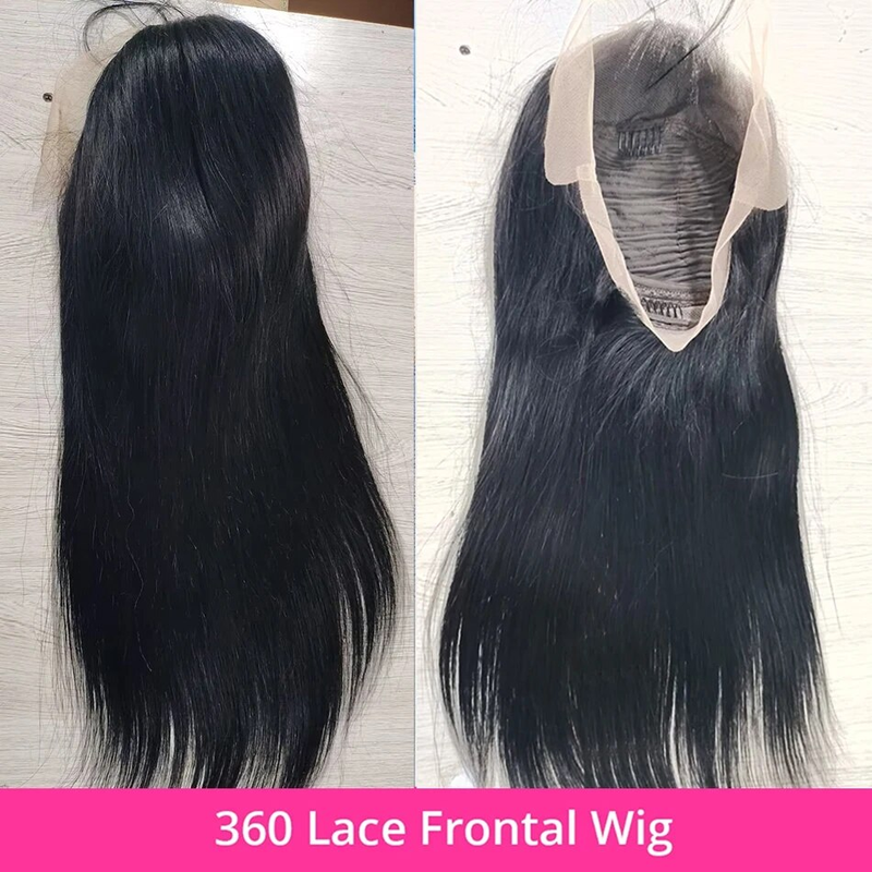 vendita calda 30 pollici 13x4 parrucche anteriori trasparenti brasiliane diritte Glueless 360 parrucca frontale in pizzo capelli umani per le donne nere_voghion.com