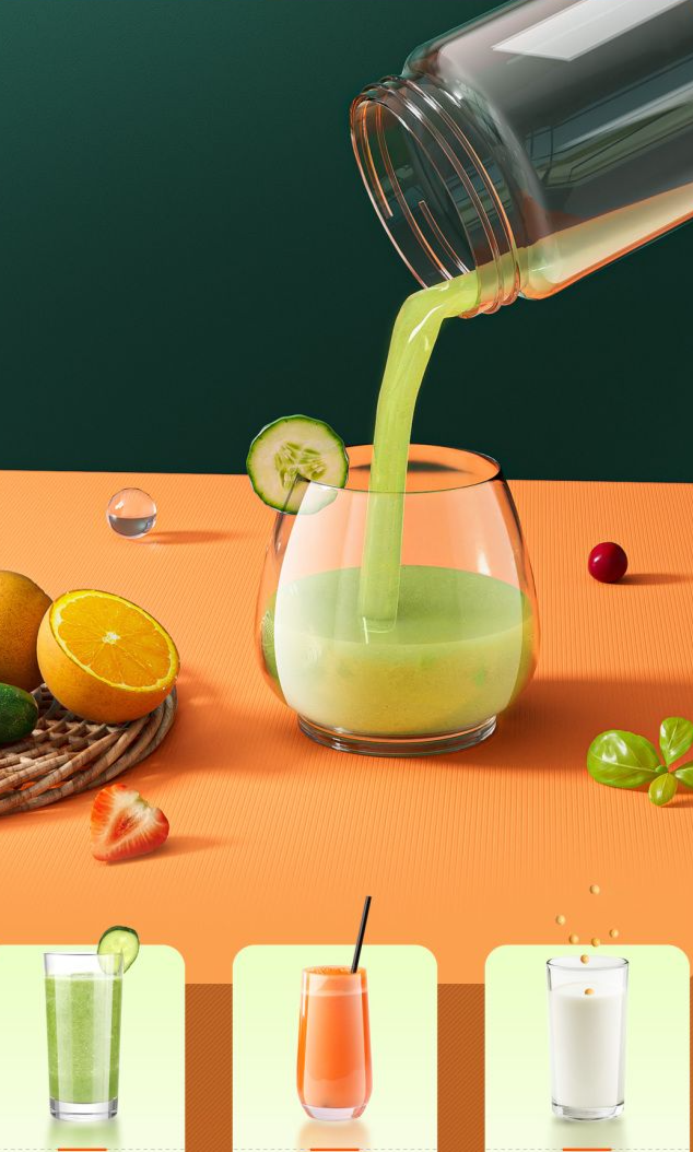 Nanjiren Juicer Household Small Portable Fruit And Vegetable Juice Maker Mini Glass Hand-Cranked Juicing Cup_voghion.com