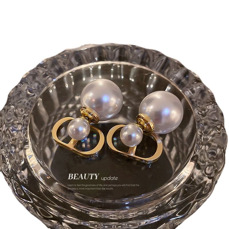 Orecchini pendenti a forma di cuore con perle in argento coreano 2025, nuovi, alla moda, eleganti e semplici, per le donne_voghion.com
