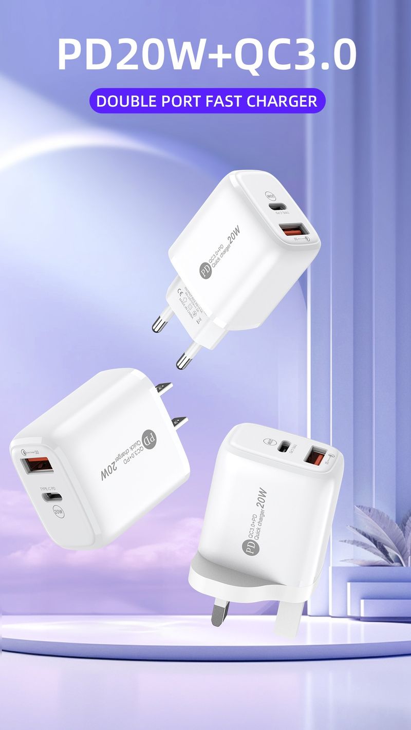 Dual-Port-Schnelllade-PD-Ladegerät (AU, US, UK)_voghion.com