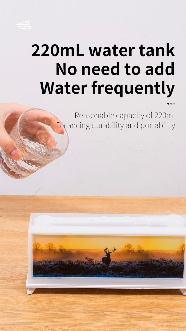 RYYD Regenbogen-Luftbefeuchter – Atmosphärenlampe | Starker Nebel | Desktop-Kunst_voghion.com