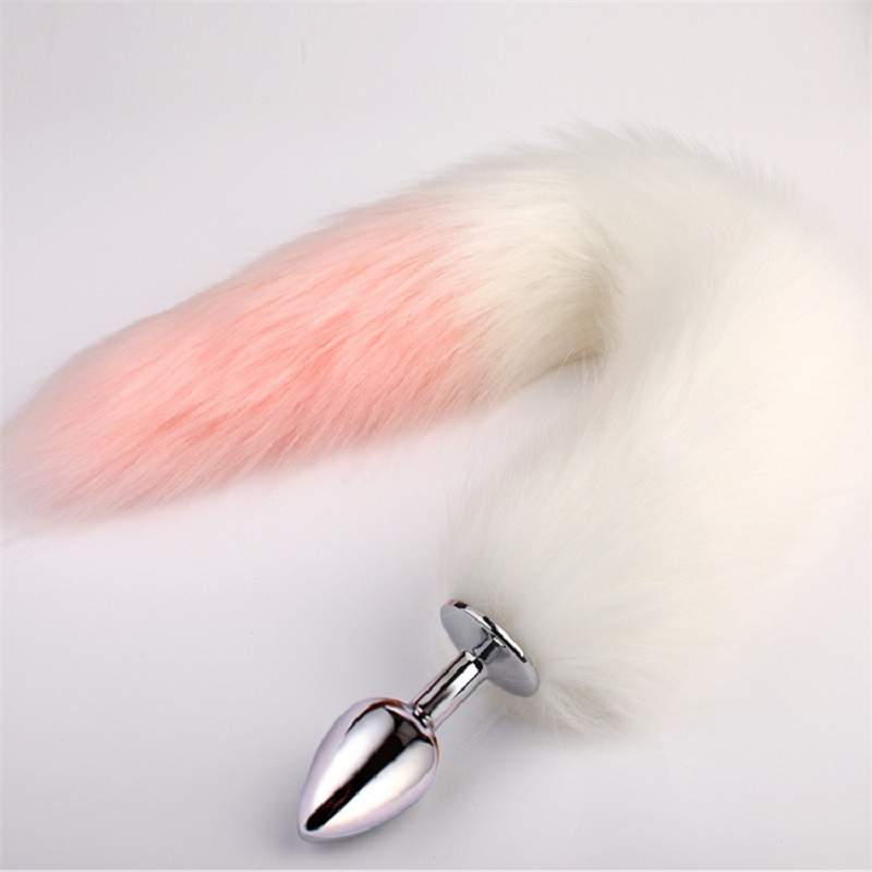 Analni čep Fox Tail Erotični dodatki Dildo Plišaste Jeklene Rit Kovinske Igre za Odrasle Sužnje Seks Igrače za Ženske Pare Sexo_voghion.com