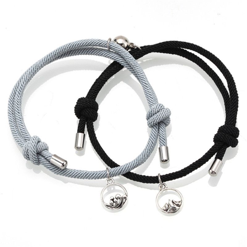 Eachother Couple Bracelet Magnet Attract True Love A Pair Of Men And Women Woven Hand Rope Jewelry_voghion.com