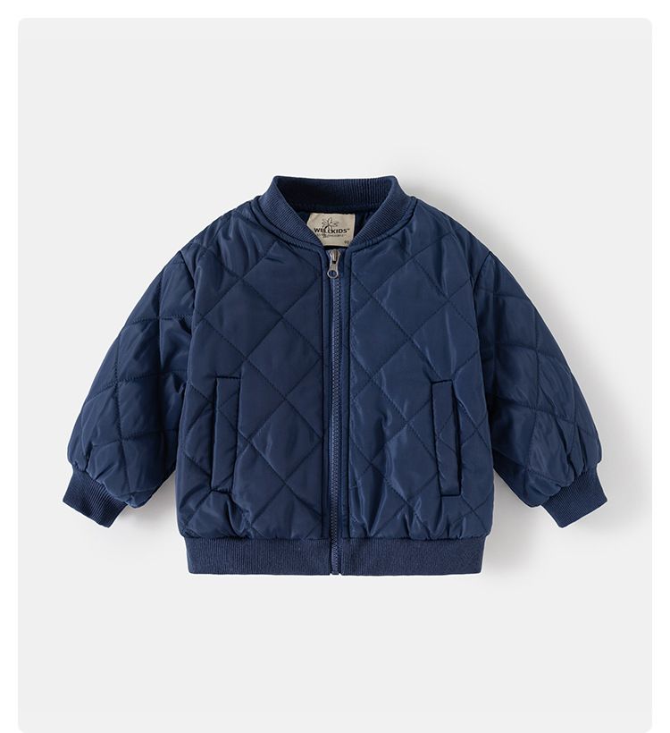 Abbigliamento per bambini piccoli Giacche trapuntate Bambini di piccole e medie dimensioni Autunno e inverno Vestiti caldi in cotone Giacche alla moda per neonati Moda_voghion.com