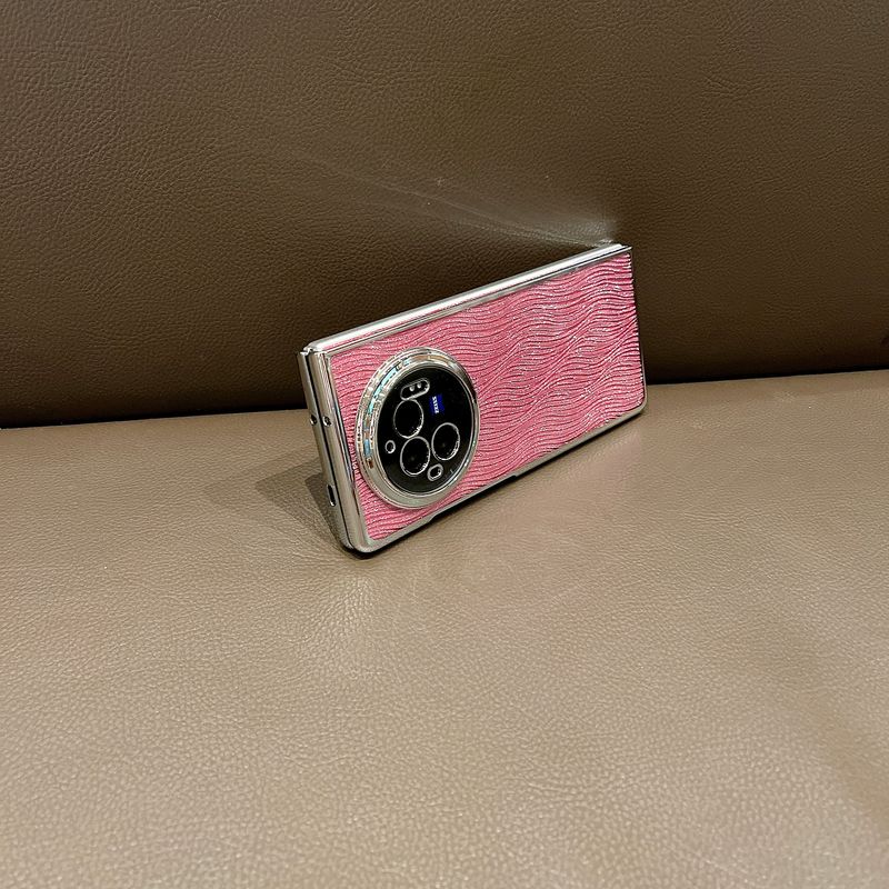 Paredzēts Vivo X Fold 3 Luxury Cute Light, plānas viļņu mirdzošas tālruņa korpusa vāciņam_voghion.com