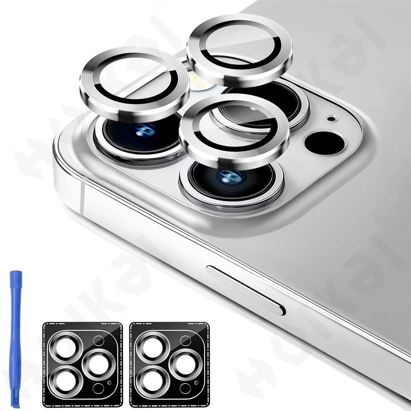 2 Pcs For iPhone 15 14 13 12 11 Pro Max Plus Camera Lens Protector Tempered Glass Camera Cover Screen Protector Military_voghion.com