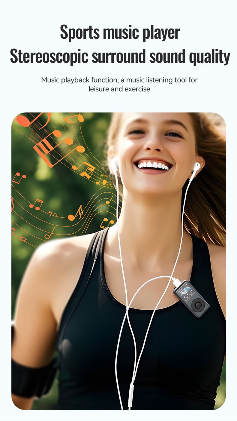 Digital Voice Recorder M21 Strong Magnetic MP3 HD Noise Reduction AI Smart Voice Control Recorder Long Standby Recorder_voghion.com