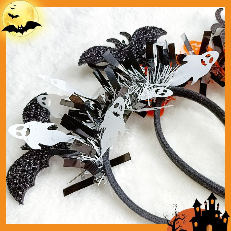 Cerchietto per capelli di Halloween a forma di pipistrello e ragno per donne e uomini - Accessori per capelli in stile gotico per feste di "dolcetto o scherzetto", cosplay e costumi._voghion.com