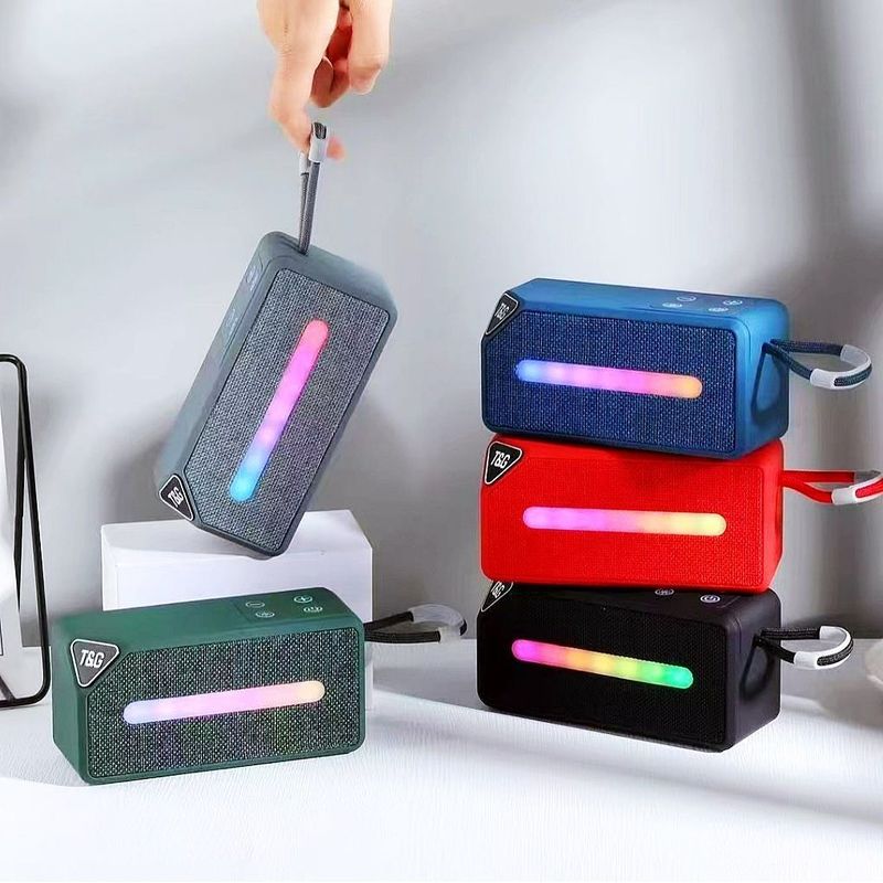 Wireless Bluetooth Speaker With Colorful Lights, Card Slot, USB Drive, Super Bass, Mini Outdoor Portable Speaker, FM_voghion.com