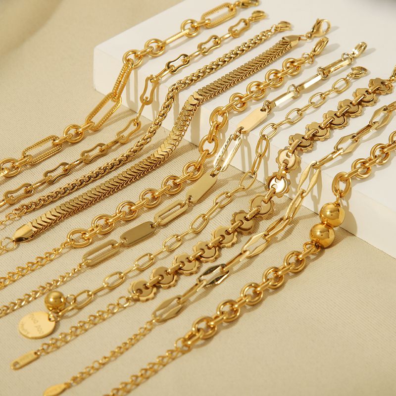 Ins Style Edelstahl Kubanisches Armband Vakuum Galvanisiertes Gold Nischendesign Mode Vielseitiger Titanstahlschmuck Für_voghion.com