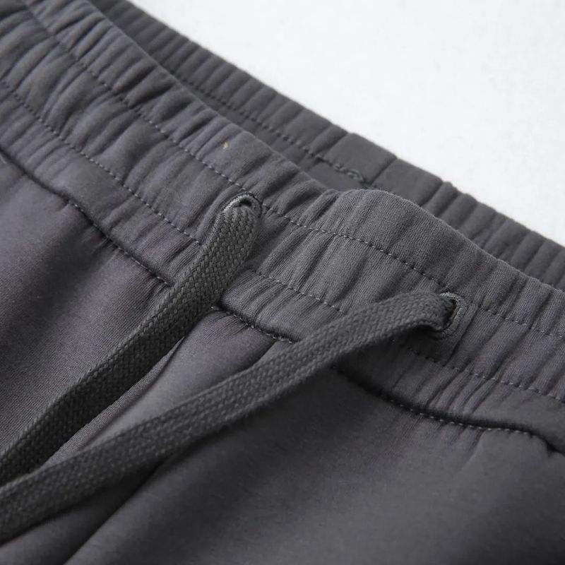 Dubbellaagse gebreide joggingbroek voor heren - Ultrazacht katoen met stretch voor sportschool en lounge (M-XXXXXL, 3 kleuren) | Windbestendig en anti-pilling_voghion.com