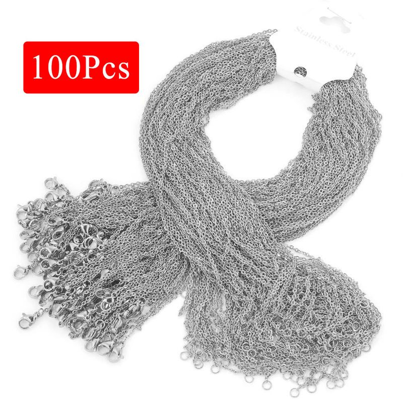 100/solmio ruostumattomasta teräksestä valmistettu O-muotoinen litteä ketju, titaaniteräksestä valmistettu ristiketju, tee-se-itse-käsintehdyt puolivalmisteet_voghion.com
