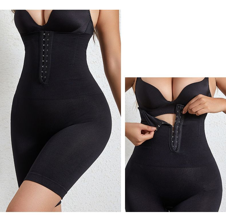 Damenunterwäsche, postpartale Taillenkontrolle, Bauchstraffung, Strumpfhose mit Knöpfen und Anpassung, nahtlose Boxershorts für große Körpergrößen_voghion.com