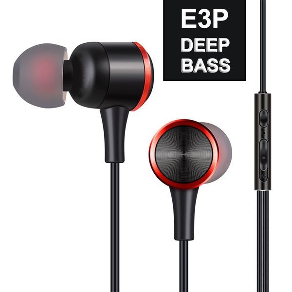 Headset Wired Headset Sports In-ear Gaming Moving Coil With Microphone Line Control Cell Phone Earbuds_voghion.com