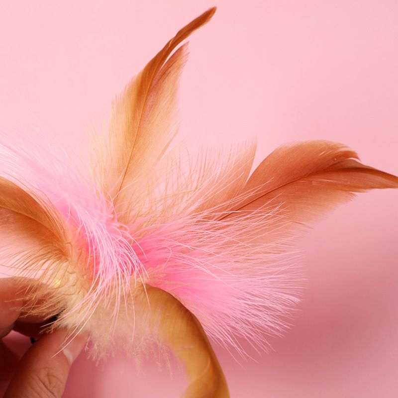 Pet Supplies Feather Bell Replacement Head Teasing Elastic Wire Cat Teaser Wand Interactive Toy_voghion.com
